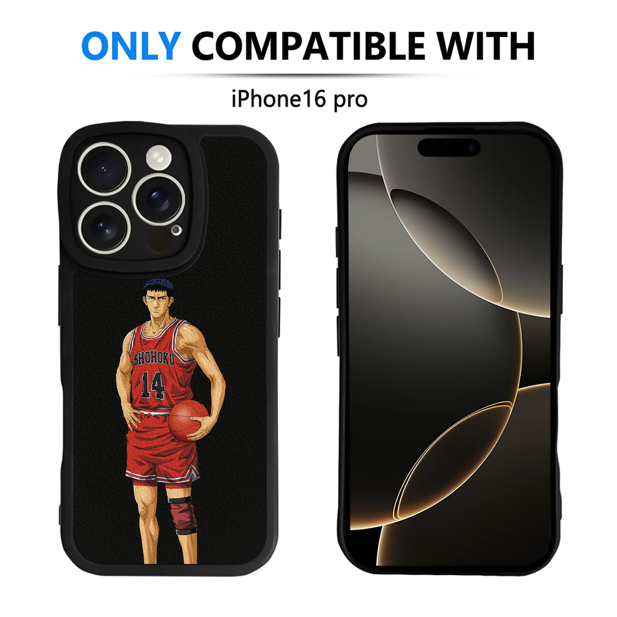 （画像用） SLAM DUNK／スラムダンク 【iPhone 16シリーズ対応】シリコンスマホケース（レザー調） 材質：シリコン